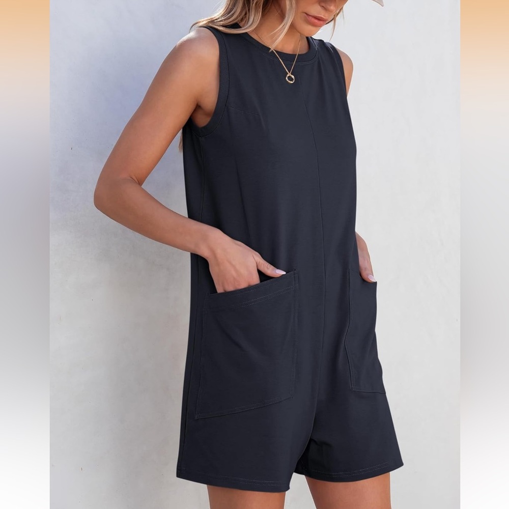 Sleeveless Black Jumpsuit